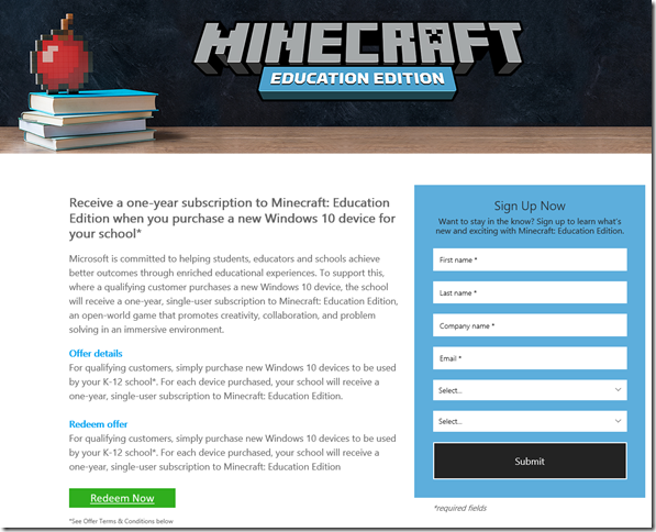 Minecraft Education Edition Offer | ictschule